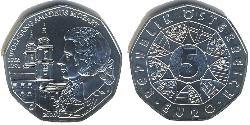 5 Euro Republic of Austria (1955 - ) Plata 