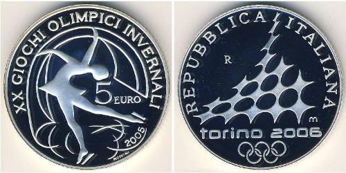 5 Euro Italien Silber 