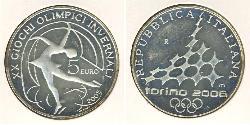 5 Euro Italy Silver 