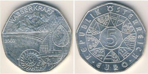 5 Euro Republic of Austria (1955 - ) Silver 