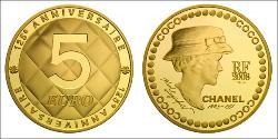 5 Euro 法蘭西第五共和國 金 Coco Chanel