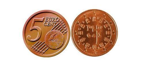5 Eurocent Republica Portuguesa (1975 - ) Kupfer/Stahl 