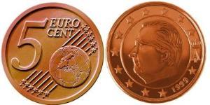 5 Eurocent 比利时 Steel/銅 阿尔贝二世 (比利时)