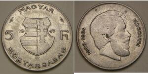 5 Forint Hungría (1989 - ) Plata 