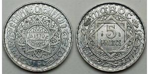 5 Franc Marocco Alluminio/Argento 