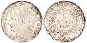 5 Franc Deuxième République (France) (1848-1852) Argent 