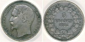 5 Franc Deuxième République (France) (1848-1852) Argent Napoleon III (1808-1873)