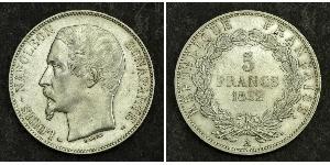 5 Franc Deuxième République (France) (1848-1852) Argent Napoleon III (1808-1873)