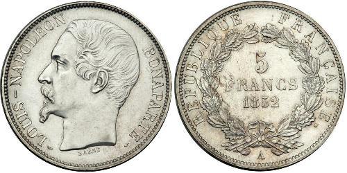 5 Franc Deuxième République (France) (1848-1852) Argent Napoleon III (1808-1873)