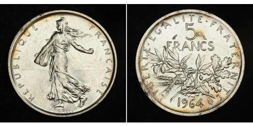 5 Franc France / Cinquième République (1958 - ) Argent 