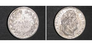 5 Franc France / Monarchie de Juillet (1830-1848) Argent Louis-Philippe I (1773 -1850)