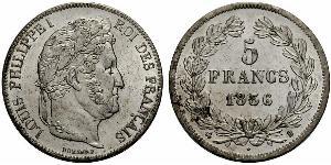 5 Franc France / Monarchie de Juillet (1830-1848) Argent Louis-Philippe I (1773 -1850)
