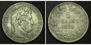 5 Franc France / Monarchie de Juillet (1830-1848) Argent Louis-Philippe I (1773 -1850)