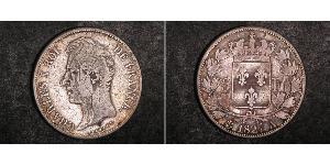 5 Franc Kingdom of France (1815-1830) Argent Charles X de France (1757-1836)