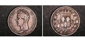 5 Franc Kingdom of France (1815-1830) Argent Charles X de France (1757-1836)