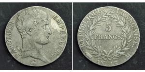 5 Franc Premier Empire (1804-1814) Argent Napoléon Ier(1769 - 1821)