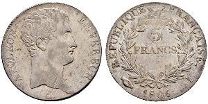 5 Franc Premier Empire (1804-1814) Argent Napoléon Ier(1769 - 1821)