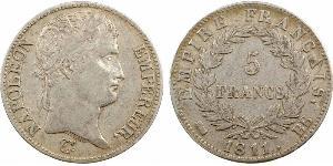 5 Franc Premier Empire (1804-1814) Argent Napoléon Ier(1769 - 1821)