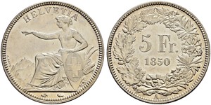 5 Franc Suisse Argent 