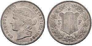 5 Franc Suisse Argent 