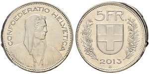 5 Franc Suisse Argent 