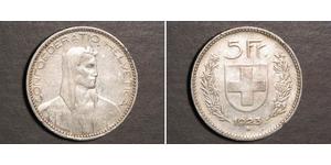 5 Franc Suisse Argent 