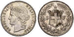 5 Franc Suisse Argent 