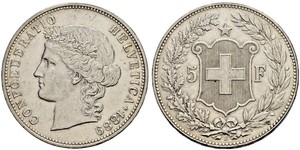 5 Franc Suisse Argent 