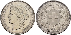 5 Franc Suisse Argent 