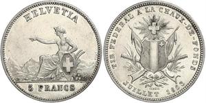 5 Franc Suisse Argent 