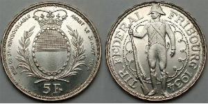 5 Franc Suisse Argent 