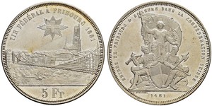 5 Franc Suisse Argent 