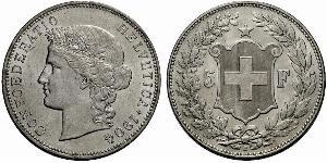 5 Franc Suisse Argent 