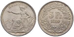 5 Franc Suisse Argent 