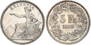 5 Franc Suisse Argent 