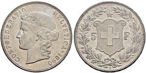5 Franc Suisse Argent 