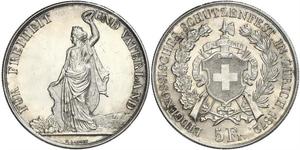 5 Franc Suisse Argent 