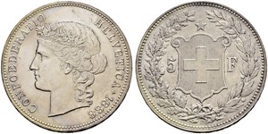 5 Franc Suisse Argent 