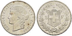 5 Franc Suisse Argent 