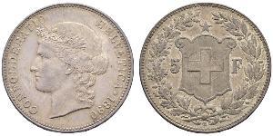 5 Franc Suisse Argent 
