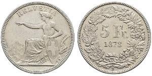 5 Franc Suisse Argent 