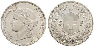 5 Franc Suisse Argent 
