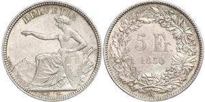 5 Franc Suisse Argent 