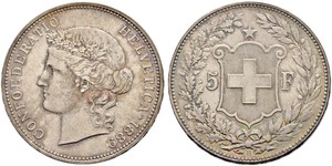 5 Franc Suisse Argent 
