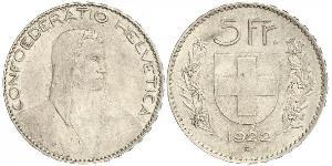 5 Franc Suisse Argent 