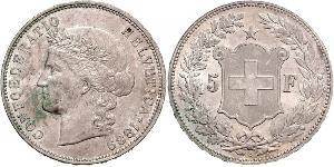 5 Franc Suisse Argent 
