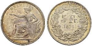 5 Franc Suisse Argent 