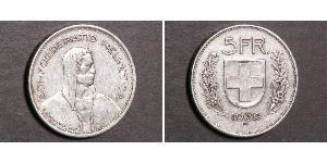 5 Franc Suisse Argent 