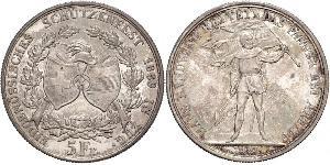 5 Franc Suisse Argent 