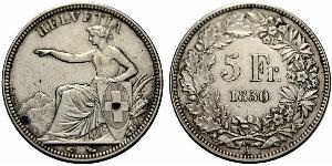 5 Franc Suisse Argent 